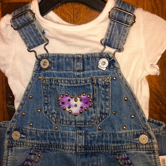 ONE OF A KIND CUSTOM Baby Denim Overalls - Picture 2 of 5
